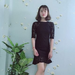 Đầm Ren Đuôi Cá Quyến Rũ Tay Lỡ Cao Cấp - TP1227B
