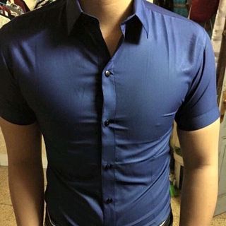 Sơ Mi Trơn Nam Lụa Cotton Mềm Mịn Cao Cấp
