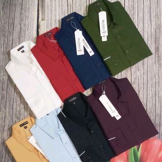 Sơ Mi Trơn Nam Lụa Cotton Mềm Mịn Cao Cấp