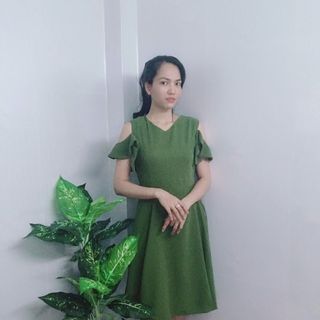 Đầm Xòe Cut Out Vai Cổ Tim - TP1777B