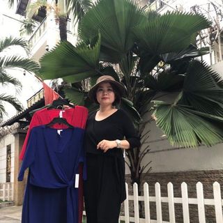 đầm ema cột eo