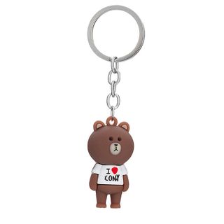 Móc khóa Gấu Nâu I LOVE siêu xinh 21PK