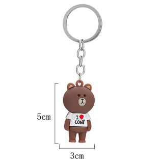 Móc khóa Gấu Nâu I LOVE siêu xinh 21PK