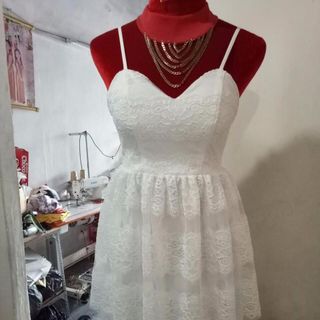 Đầm ren đen dự tiệc 2 tầng chân ren sang trọng - TP1639A