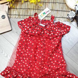 Đầm bé gái chất đũi