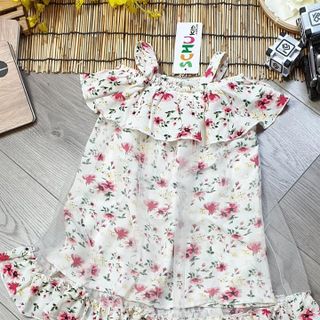 Đầm bé gái chất đũi