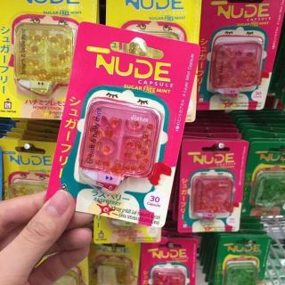 Kẹo Ngận Thơm Miệng Thái Lan Nude Capsule Sugar Free Mint
