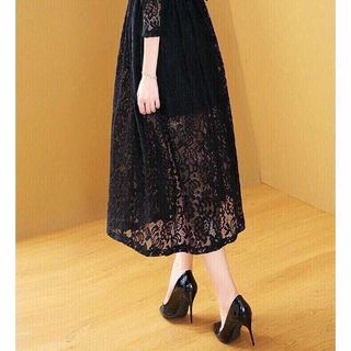 ĐẦM REN CỔ VEST PHỐI NÚT