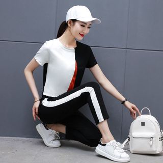 Set Bộ Dài Trắng Phối Màu Sành Điệu - TP1674