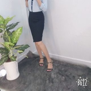 Áo Sơ Mi Công Sở Thanh Lịch Cổ Kèm Nơ màu xanh - TP1768B