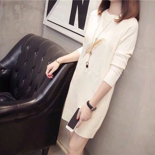 ĐẦM LEN THÊU LÁ CAO CẤP