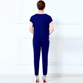 Đồ bộ hoa mùa xuân xanh đen có size XXXL - TP1131A