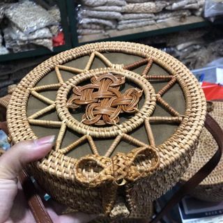 Bóp nữ túi xách handmade mây tre đan