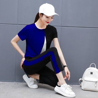 Set Bộ Dài Xanh Bích Phối Màu Sành Điệu - TP1671