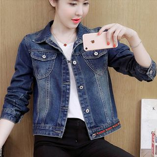 Áo khoác jean viền túi - TP1723A giá sỉ