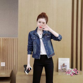 Áo khoác jean viền túi - TP1723A