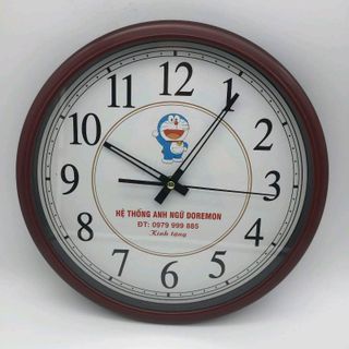 đồng hồ treo tường in logo