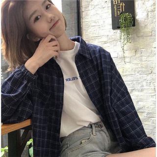 Áo Sơ mi caro oversize