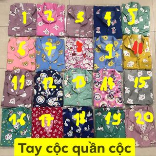 Bộ pizama cộc đùi chất kate thái giá 26k đến 29k