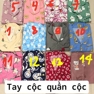 Bộ pizama cộc đùi 100k/3 bộ sỉ 2x