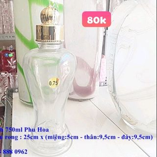 Bình Sâm Thủy Tinh Phú Hòa 750ML