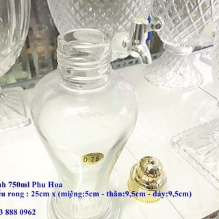 Bình Sâm Thủy Tinh Phú Hòa 750ML