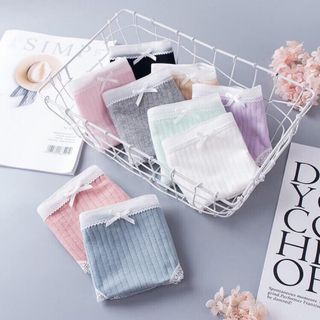 Quần cotton tăm phối ren 5362