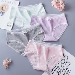 Quần cotton tăm phối ren 5362
