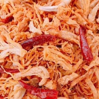 Khô gà bơ cháy tỏ khô gà lá chanh