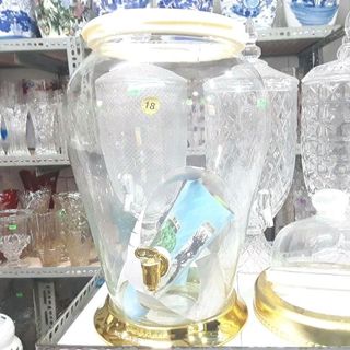 Bình Sâm Thủy Tinh Phú Hòa 18L Có Vòi