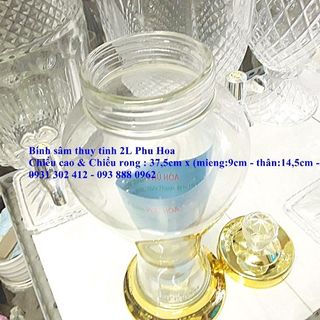 Bình Sâm Thủy Tinh Phú Hòa 2L
