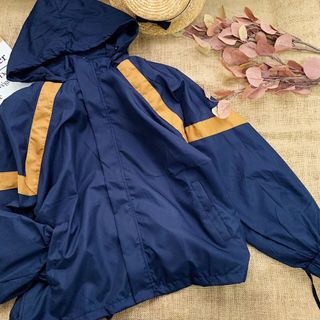 Áo khoát dù phối xanh vàng