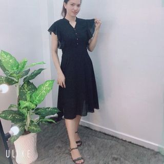 Đầm Cổ Trụ V Cánh Tiên Xòe - TP1818B