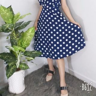Đầm Cổ Trụ V Cánh Tiên Xòe - TP1818B