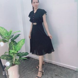 Đầm Cổ Trụ V Cánh Tiên Xòe - TP1818B