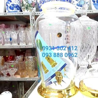 Bình Sâm Thủy Tinh Phú Hòa 12L Có Vòi