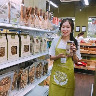 Trà Gạo Lứt - Trà Đậu Đen Xanh Lòng Rang Sẵn