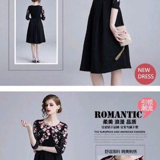 ĐẦM XÒE THÊU PHỐI REN