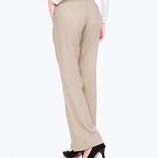 Quần linen ống suông