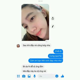 Mặt nạ Miung lab len men 100 nuoc dua tuoi
