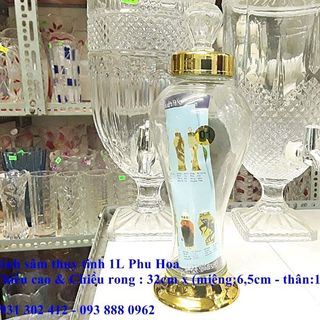 Bình Sâm Thủy Tinh Phú Hòa 1L