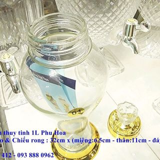 Bình Sâm Thủy Tinh Phú Hòa 1L