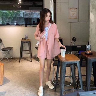 Set bộ vest hồng giá sỉ