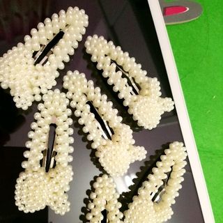 kẹp tóc hạt trai Kẹp tóc hình mới