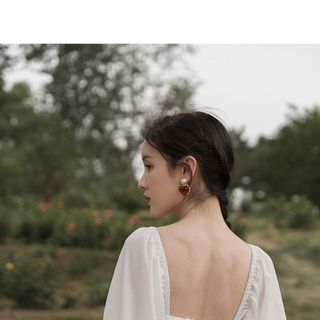 Đầm maxi trắng