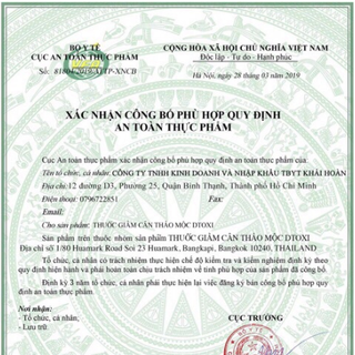 Dtoxi Giảm cân Thải độc