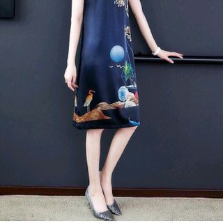 ĐẦM LỤA HỌA TIẾT
