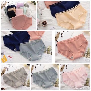 Quần lot cotton tăm phối ren