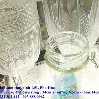 Bình Sâm Thủy Tinh Phú Hòa 1L5