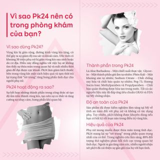 PK24 chai 30ml - Gel trẻ hóa và se khít vùng kín tức thì